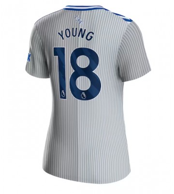 Everton Ashley Young #18 Tredjetröja Dam 2023-24 Kortärmad